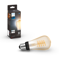 Philips Hue Hue LED-lamp 871951430146700 Energielabel: G (A - G) Hue White Ambiance Einzelpack Edison ST64 Filament 300lm E27 7 W Warmwit tot koudwit - thumbnail