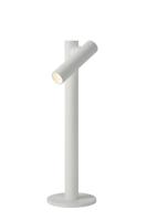 Lucide ANTRIM - Oplaadbare Bureaulamp Binnen/Buiten - Accu/Batterij - LED Dimb. - 1x2,2W 2700K - IP54 - Met draadloos oplaadstation - Wit - thumbnail