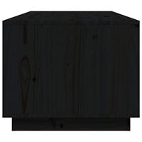 Salontafel 100x50x41 cm massief grenenhout zwart - thumbnail