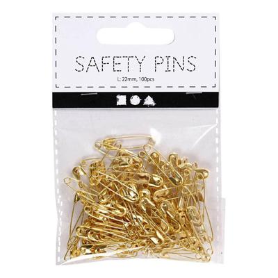 Creativ Company Https://www.cchobby.nl/veiligheidsspelden-l-22-mm-dikte-0-6-mm-goud-100-stuk-1-doos