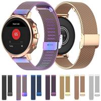 Garmin Venu 3s / Vivoactive 4s / Venu 2s / Vivomove 3s / Forerunner 255s - Milanese bandje met klemsluiting - Paars - thumbnail
