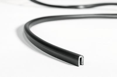 HellermannTyton RA1-PVC-BK-75M Stootrand PVC Zwart per meter HellermannTyton RA1-PVC-BK-75M Stootrand PVC Zwart per meter