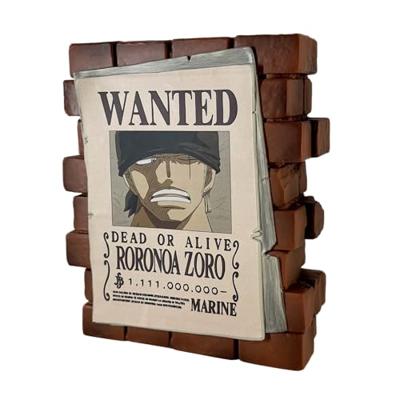 One Piece Coin Bank Zoro Wanted