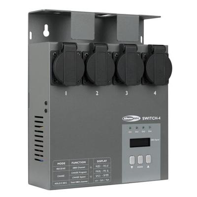 Showtec Multiswitch 4-kanaals DMX switchpack Showtec Multiswitch 4-kanaals DMX switchpack
