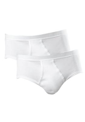 Schiesser Sportslip original 2-Pack met gulp wit