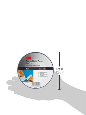 3M Weefseltape | zwart | lengte 50 m | breedte 48 mm wiel | 24 stuks - 7100098695 7100098695
