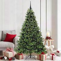 Kunstkerstboom met 300 LED met standaard Groen 180 cm PE en PVC - thumbnail