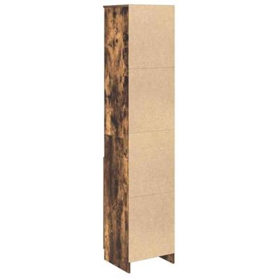 Hoge kast 37,5x35x180 cm spaanplaat gerookt eikenkleurig Hoge kast 37,5x35x180 cm spaanplaat gerookt eikenkleurig