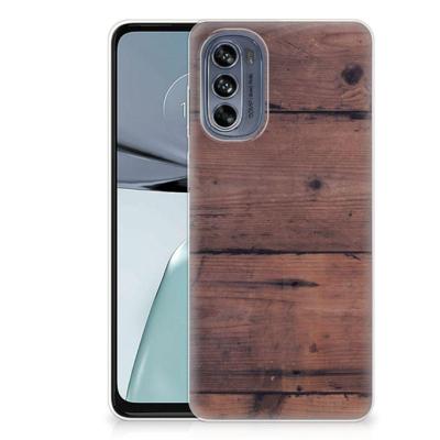Motorola Moto G62 5G | Bumper Hoesje | Old Wood Motorola Moto G62 5G | Bumper Hoesje | Old Wood