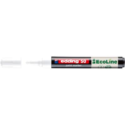 Paintmarker edding 50 eco waterbasis 2-3mm wit | 10 stuks