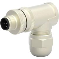 TE Connectivity T4113411051-000 Sensor/actuator connector, niet geassembleerd M12 Aantal polen (sensoren): 5 Stekker, haaks 1 stuk(s) - thumbnail