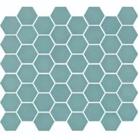 Mozaiek Valencia Hexagon Turquoise 4,3x5,0 - thumbnail
