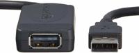 Amazon Basics - Actieve repeater-/aansluitkabel, USB Type-A-stekker naar USB Type-A-aansluiting, USB 2.0, 9,75 m, zwart - thumbnail