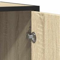 Dressoir 94x35x76 cm bewerkt hout sonoma eikenkleurig - thumbnail