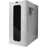 Digitus DN-CC 9002 mit Glastür und Lüfter PC-kast (b x h x d) 300 x 650 x 600 mm Grijs-wit (RAL 7035) - thumbnail