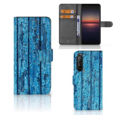 Sony Xperia 1 II | Book Style Case | Wood Blue