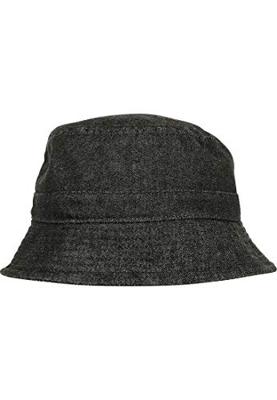 Flexfit FX5003DB Denim Bucket Hat - Black/Grey - One Size