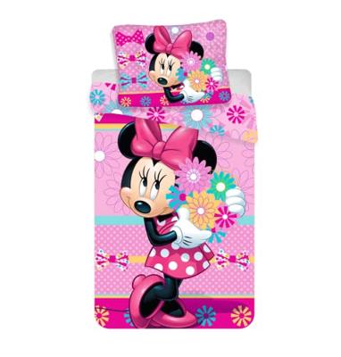Disney Minnie Mouse Dekbedovertrek Bloemen - Eenpersoons - 140 x 200 cm - Katoen Disney Minnie Mouse Dekbedovertrek Bloemen - Eenpersoons - 140 x 200 cm - Katoen