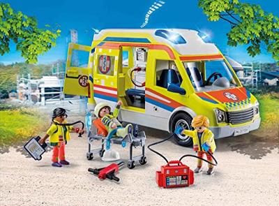 Playmobil - 71202 - City Action Les Subcutors - Ambulance met licht- en geluidseffecten