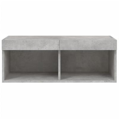 Tv-meubel met LED-verlichting 80x30x30 cm betongrijs Tv-meubel met LED-verlichting 80x30x30 cm betongrijs