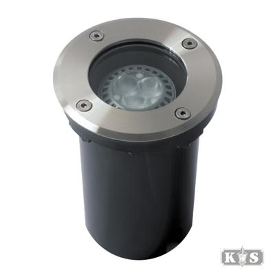 Grondspot LED Ø11 Rond RVS - thumbnail