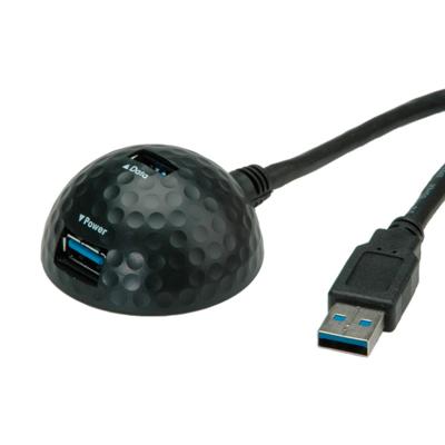 VALUE USB 3.2 Gen 1 docking kabel, koepel, zwart, 1,5 m