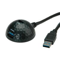 VALUE USB 3.2 Gen 1 docking kabel, koepel, zwart, 1,5 m - thumbnail