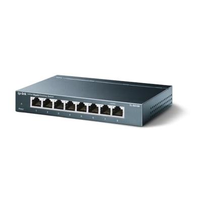 TP-Link TL-SG108 8-Port 10/100/1000Mbps Desktop Switch Switch Zwart - thumbnail