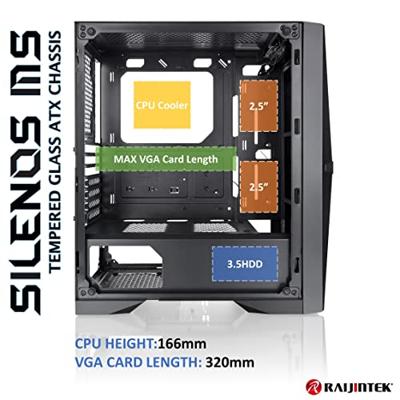 RAIJINTEK SILENOS MS PRO midi tower behuizing