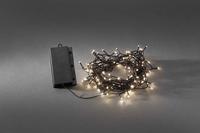 Konstsmide 3733-100 Lichtketting met batterijen Buiten werkt op batterijen Aantal lampen 240 LED Warmwit Verlichte lengte: 24 m - thumbnail