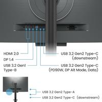 BenQ RD320UA 32” 4K 3840 x 2160 Programmeermonitor met 2000:1 contrastratio, Nano Matte Panel, MoonHalo, 90W USB-C, Codeermodi, Night Hours Protection, Ergonomische standaard en Eye Care-technologie - thumbnail