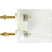 Schnepp G1 2AU Meetadapter Banaanstekker 4 mm - Bus 4 mm Stapelbaar Wit - thumbnail