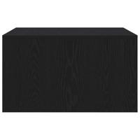 Salontafel met lades 70,5x70x40 cm zwart eikenkleurig - thumbnail