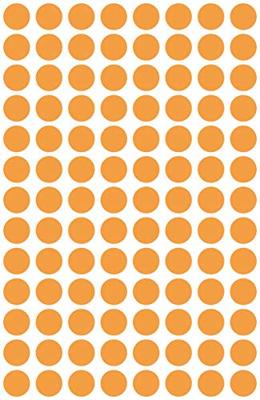 Avery-Zweckform 3178 Etiketten Ø 8 mm Papier Feloranje 416 stuk(s) Permanent hechtend Etiketten voor markeringspunten