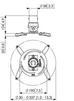 Vogel&apos;S PPC 1500 TV beugel Zilver - thumbnail
