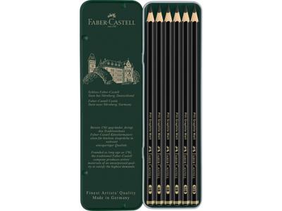 Faber Castell Grafietpotlood Pitt Mat Etui a 6 stuks