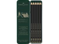 Faber Castell Grafietpotlood Pitt Mat Etui a 6 stuks - thumbnail