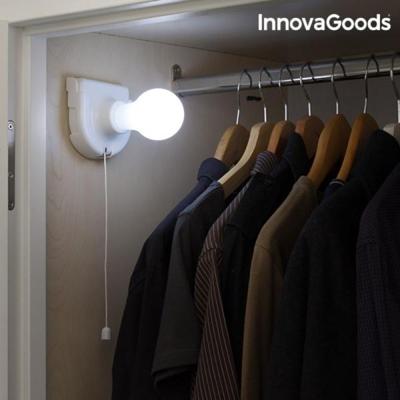 Huismerk InnovaGoods Draagbare Ledlamp Treklamp Kledingkast Huismerk InnovaGoods Draagbare Ledlamp Treklamp Kledingkast