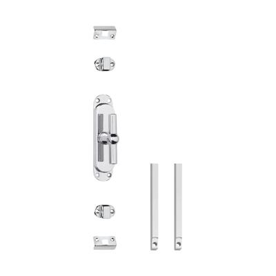 Intersteel set T-kruk-espagnolet incl. stangenset 2x125cm - chroom