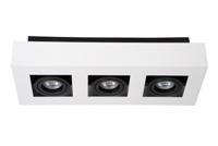 Lucide XIRAX - Plafondspot - LED Dim to warm - GU10 - 3x5W 2200K/3000K - Wit - thumbnail