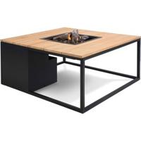 Cosi: Cosiloft 100 Vuurtafel Teak tafelblad - zwart - thumbnail