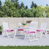 VidaXL Stoelkussens 4 st 50x50x7 cm oxford stof roze - thumbnail