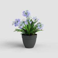 Bloempot Artevasi Capri Campana Donker grijs Ø 35 cm 35 x 35 x 29,4 cm - thumbnail