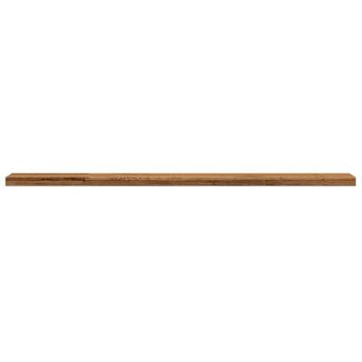 Wandschappen 4 st 60x10x1,5 cm bewerkt hout oud houtkleurig