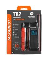 Motorola T82 Twin Pack twee-weg radio 16 kanalen Zwart, Oranje - thumbnail