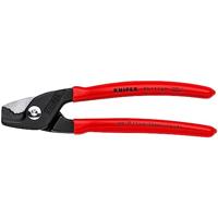 Knipex StepCut kabelschaar | Kunststof bekleed | Gebruineerd | Lengte 160 mm - 95 11 160 SB - thumbnail