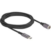 DeLOCK laptop charging cable usb type-c male to magnetic 8 pin connector 1.8 m kabel (antraciet/zwart) - thumbnail