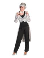 Slipjas Pailletten Zilver Dames - thumbnail