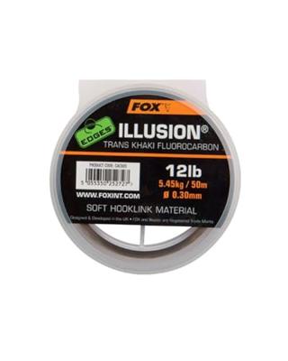 Fox Illusion Soft Hooklink Trans Khaki 16 lb/0.35mm 50m