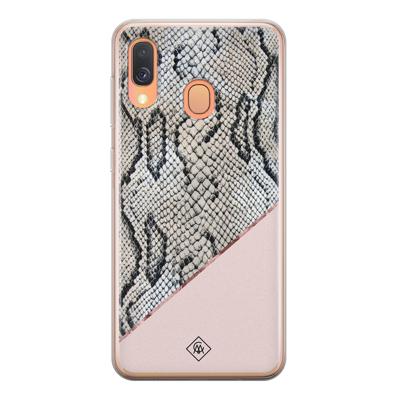 Samsung Galaxy A40 siliconen hoesje - Snake print Samsung Galaxy A40 siliconen hoesje - Snake print